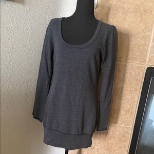 Gray Long Sleeve Top/Sweater Dress